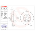 Conjunto de discos de freio BREMBO 09.6752.20
