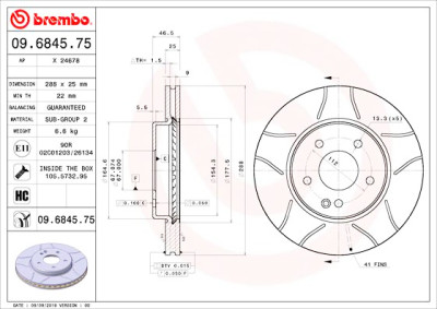 Disco de travão BREMBO MAX LINE