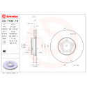 Conjunto de discos de freio BREMBO 09.7195.10