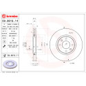 Conjunto de discos de freio BREMBO 09.9616.14