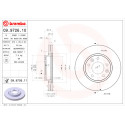 Conjunto de discos de freio BREMBO 09.9726.10