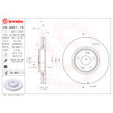 Conjunto de discos de freio BREMBO 09.9821.10