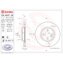 Conjunto de discos de freio BREMBO 09.A047.30