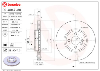 Jogo de discos de freio COATED DISC LINE