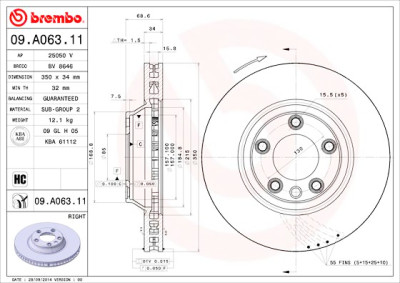 Disco de travão COATED DISC LINE