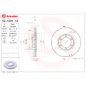 Conjunto de discos de freio BREMBO 09.A304.10