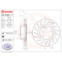 BREMBO COATED DISC LINE 09.A353.11 Conjunto de discos de freio