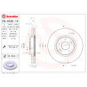 Jogo de discos de freio BREMBO COATED DISC LINE 09.A532.11