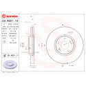 Conjunto de discos de freio BREMBO 09.A601.10