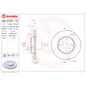 Conjunto de discos de freio BREMBO 09.A707.10