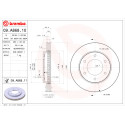 Conjunto de discos de freio BREMBO 09.A868.10