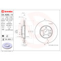 Conjunto de discos de freio BREMBO 09.A905.10
