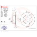 Conjunto de discos de freio BREMBO 09.A922.14
