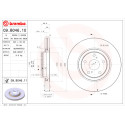 Conjunto de discos de freio BREMBO 09.B046.10