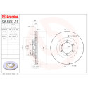 Conjunto de discos de freio BREMBO 09.B267.10
