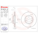 Conjunto de discos de freio BREMBO 09.B272.10