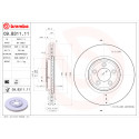 BREMBO COATED DISC LINE 09.B311.11 Conjunto de discos de freio