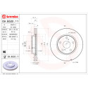 Conjunto de discos de freio BREMBO 09.B520.11