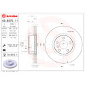 BREMBO COATED DISC LINE 09.B570.11 Conjunto de discos de freio