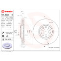 Conjunto de discos de freio BREMBO 09.B635.10