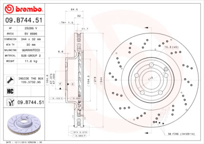 Jogo de discos de freio COATED DISC LINE