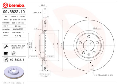 Jogo de discos de freio COATED DISC LINE