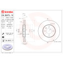 Conjunto de discos de freio BREMBO 09.B975.10