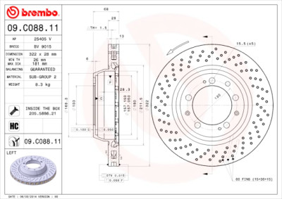 Jogo de discos de freio COATED DISC LINE