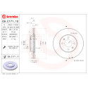 BREMBO COATED DISC LINE 09.C171.11 Conjunto de discos de freio