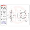 Conjunto de discos de freio BREMBO 09.C179.11