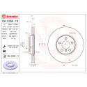 Conjunto de discos de freio BREMBO 09.C350.11
