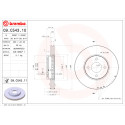 Conjunto de discos de freio BREMBO 09.C543.11