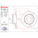 Conjunto de discos de freio BREMBO 09.C663.11