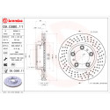 Conjunto de discos de freio BREMBO 09.C880.11