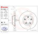 Conjunto de discos de freio BREMBO 09.C882.11