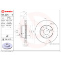 Conjunto de discos de freio BREMBO 09.D017.11