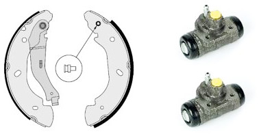 KIT PADRÃO BREMBO H 24 068 jogo de sapatas de freio