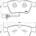 Jogo de 4 pastilhas de freio BREMBO P 05 003