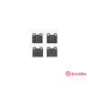 Jogo de 4 pastilhas de freio BREMBO P 06 001