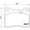Jogo de 4 pastilhas de freio BREMBO P 06 002