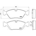 Jogo de 4 pastilhas de freio BREMBO P 06 008
