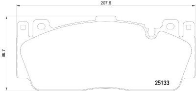 Jogo de 4 pastilhas de freio BREMBO P 06 079