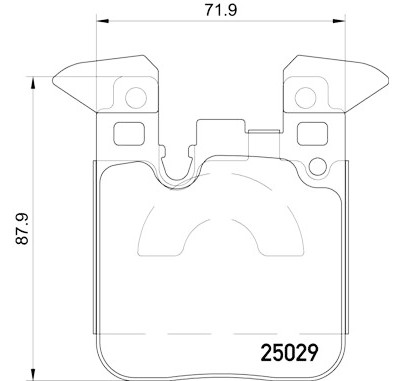 Jogo de 4 pastilhas de freio BREMBO P 06 087