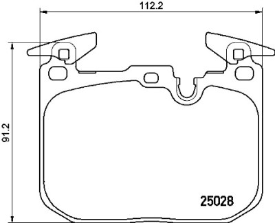 Jogo de 4 pastilhas de freio BREMBO P 06 088