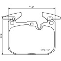 Jogo de 4 pastilhas de freio BREMBO P 06 096
