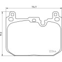 Jogo de 4 pastilhas de freio BREMBO P 06 097