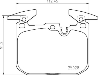 Jogo de 4 pastilhas de freio BREMBO P 06 098