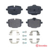 Jogo de 4 pastilhas de freio BREMBO P 06 101