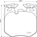 Jogo de 4 pastilhas de freio BREMBO P 06 106