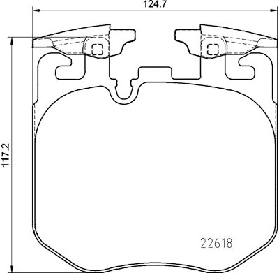 Jogo de 4 pastilhas de freio BREMBO P 06 106